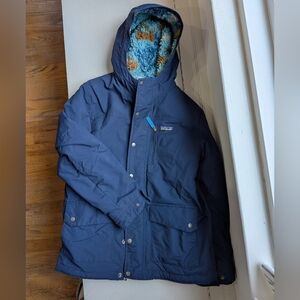 Patagonia Kids' Navy Blue Hooded Puffer Jacket